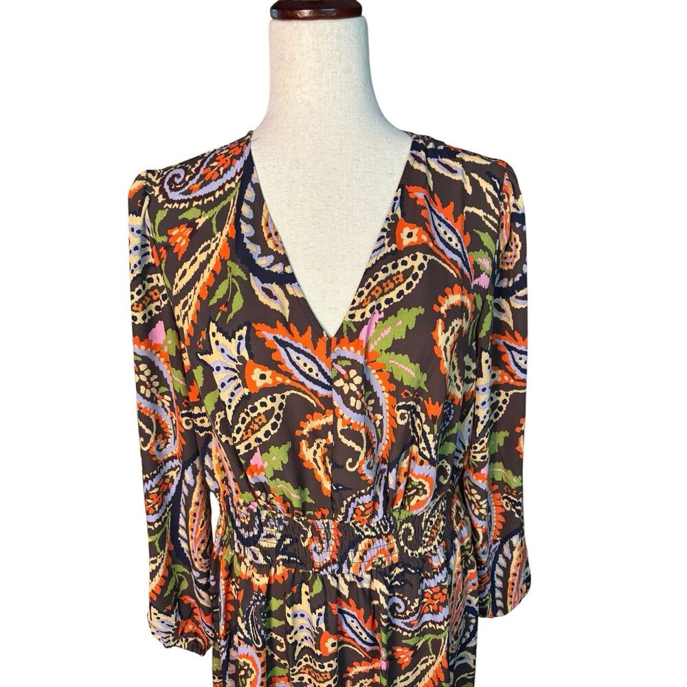 Belle Boho by Kim Gravel Women's Size MP Rustic Paisley Dress - Picture 3 of 9